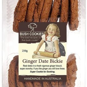 Ginger and Date Biscuits 250g  - Carton of 12