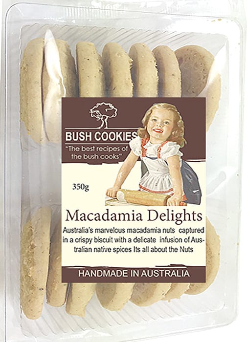 Macadamia Delight Biscuits by Bush Cookies 250g
