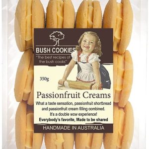Passionfruit Cream Biscuits 350g by Bush Cookies