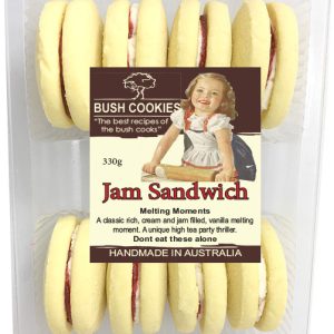 Jam Sandwich Melting Moments 330g - Carton of 12