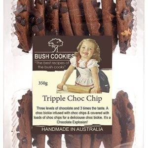 Triple Chocolate Chip Cookies from Bush Cookies 250g ( Best Before - June 2026 )