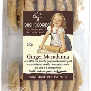 Ginger and Macadamia Biscuits 250g - Carton of 12 (Best Before - 14th of February 2025)
