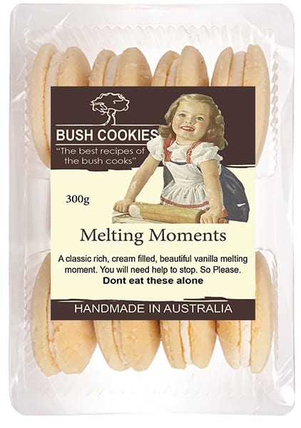 Vanilla Melting Moments 300g by Bush Cookies ( BB - August 20