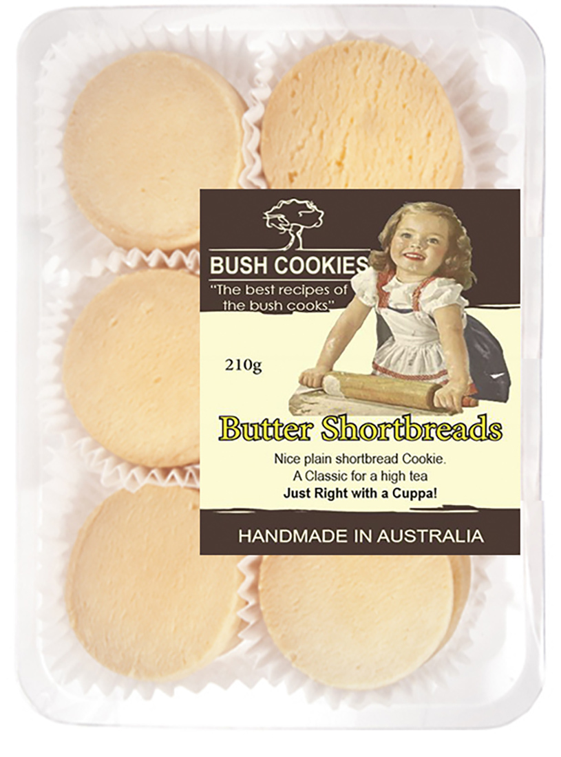 Butter Shortbread Cookies 210g - Carton of 12 ( Best Before - July 2026 )