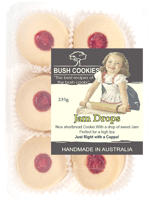 Jam Drops Shortbread Biscuits 235g - Carton of 12 ( Best Before - July 9